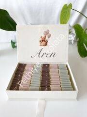 Mukavva Kurdeleli Dekoratif Çikolata Kutusu