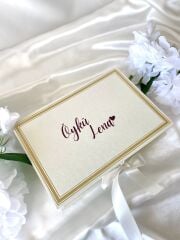 Mukavva Kurdeleli Dekoratif Çikolata Kutusu