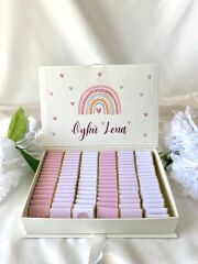 Mukavva Kurdeleli Dekoratif Çikolata Kutusu