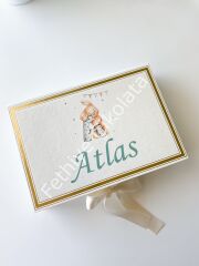 Mukavva Kurdeleli Dekoratif Çikolata Kutusu