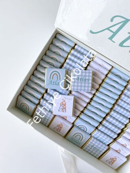 Mukavva Kurdeleli Dekoratif Çikolata Kutusu