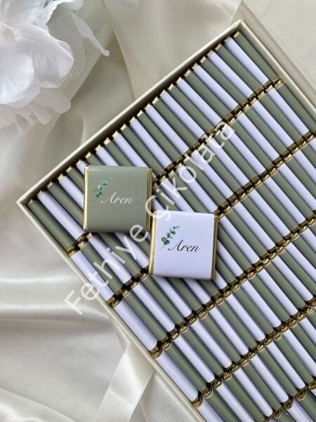 Mukavva Kurdeleli Dekoratif Çikolata Kutusu