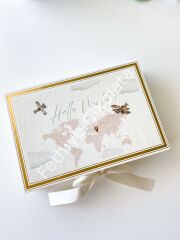 Mukavva Kurdeleli Dekoratif Çikolata Kutusu