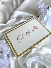 Mukavva Kurdeleli Dekoratif Çikolata Kutusu