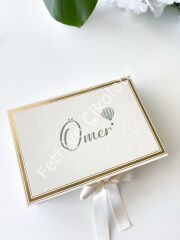 Mukavva Kurdeleli Dekoratif Çikolata Kutusu