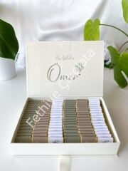 Mukavva Kurdeleli Dekoratif Çikolata Kutusu