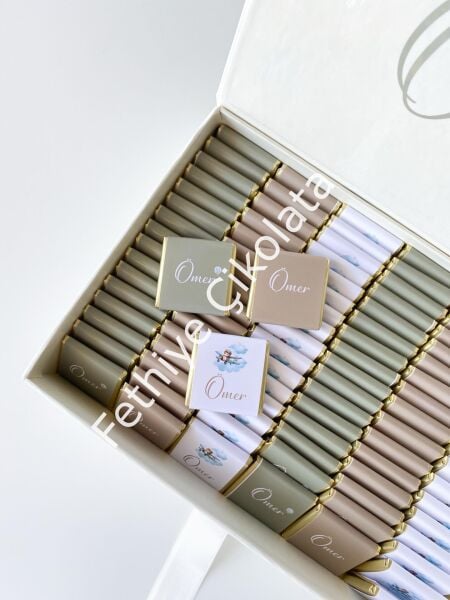 Mukavva Kurdeleli Dekoratif Çikolata Kutusu