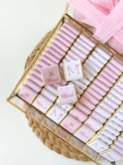 Ayıcıklı Kız Cam Çikolata Kutusu