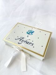 Mukavva Kurdeleli Dekoratif Çikolata Kutusu