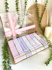 Çiçekli Kız Cam Çikolata Kutusu