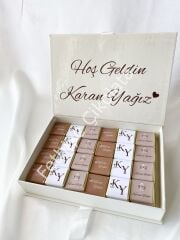 Mukavva Kurdeleli Dekoratif Çikolata Kutusu