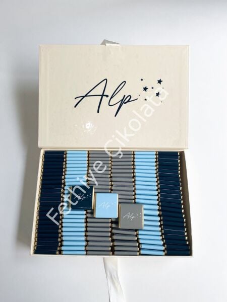 Mukavva Kurdeleli Dekoratif Çikolata Kutusu