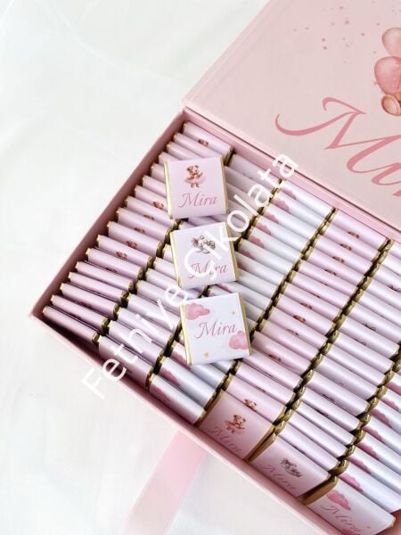 Mukavva Kurdeleli Dekoratif Çikolata Kutusu