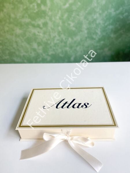 Mukavva Kurdeleli Dekoratif Çikolata Kutusu