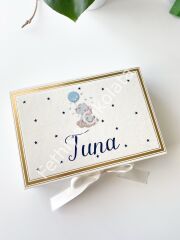 Mukavva Kurdeleli Dekoratif Çikolata Kutusu