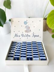 Mukavva Kurdeleli Dekoratif Çikolata Kutusu