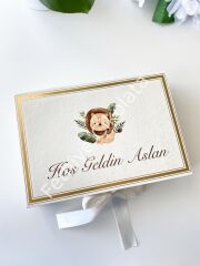 Mukavva Kurdeleli Dekoratif Çikolata Kutusu