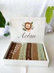 Mukavva Kurdeleli Dekoratif Çikolata Kutusu