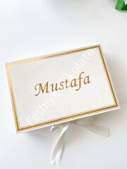 Mukavva Kurdeleli Dekoratif Çikolata Kutusu