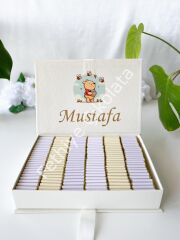 Mukavva Kurdeleli Dekoratif Çikolata Kutusu