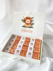 Mukavva Kurdeleli Dekoratif Çikolata Kutusu