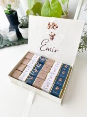 Mukavva Kurdeleli Dekoratif Çikolata Kutusu