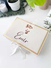 Mukavva Kurdeleli Dekoratif Çikolata Kutusu