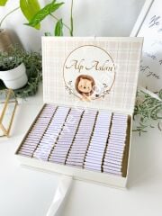 Mukavva Kurdeleli Dekoratif Çikolata Kutusu