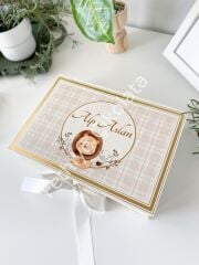 Mukavva Kurdeleli Dekoratif Çikolata Kutusu