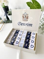 Mukavva Kurdeleli Dekoratif Çikolata Kutusu