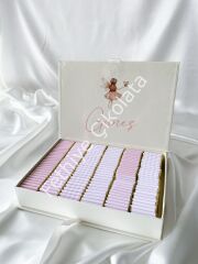 Mukavva Kurdeleli Dekoratif Çikolata Kutusu