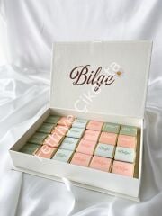 Mukavva Kurdeleli Dekoratif Çikolata Kutusu