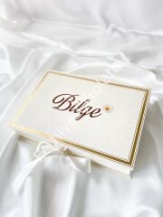 Mukavva Kurdeleli Dekoratif Çikolata Kutusu