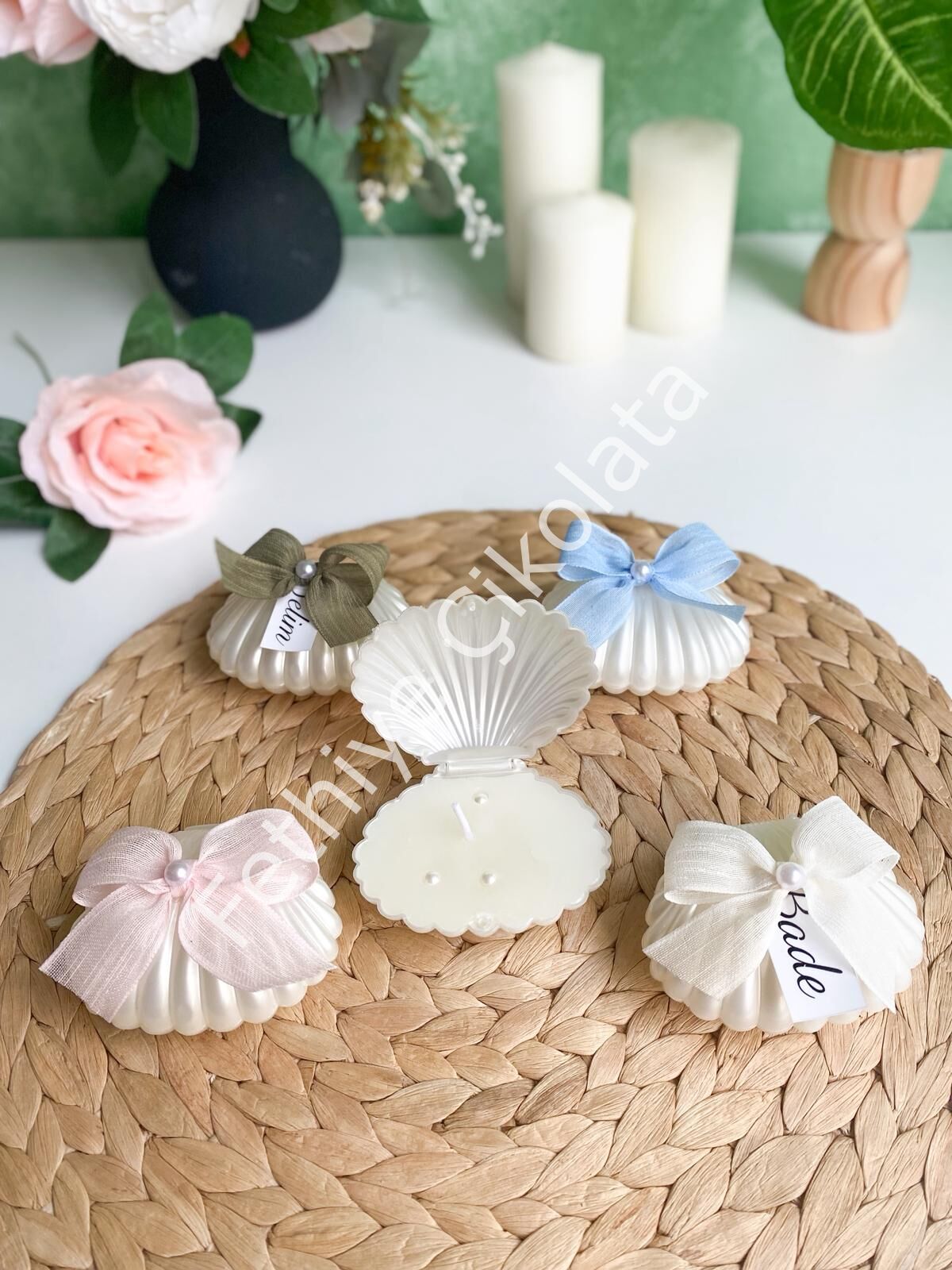 İstiridye Kapaklı Mum