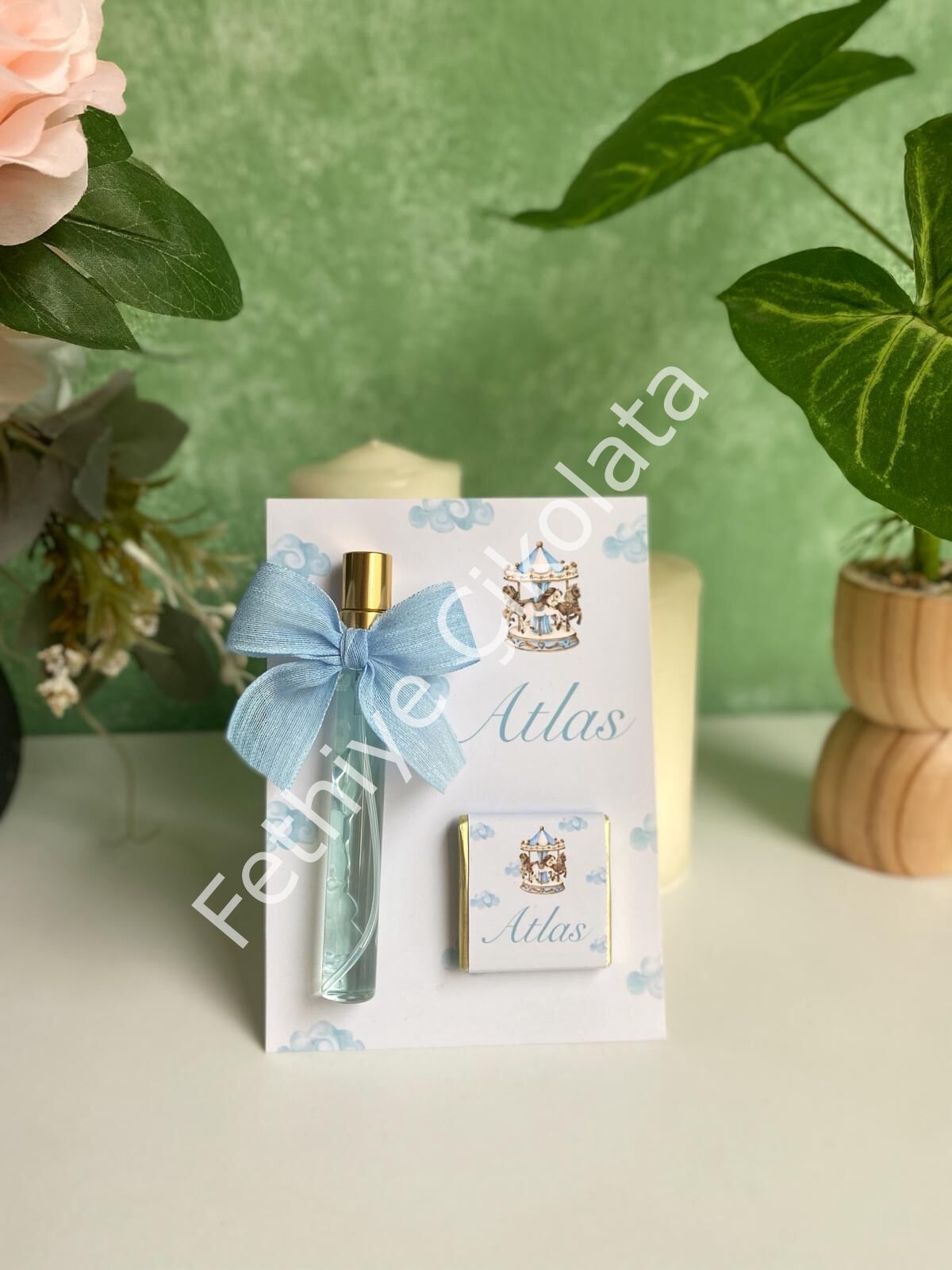 Kolonya & Çikolata Kartı