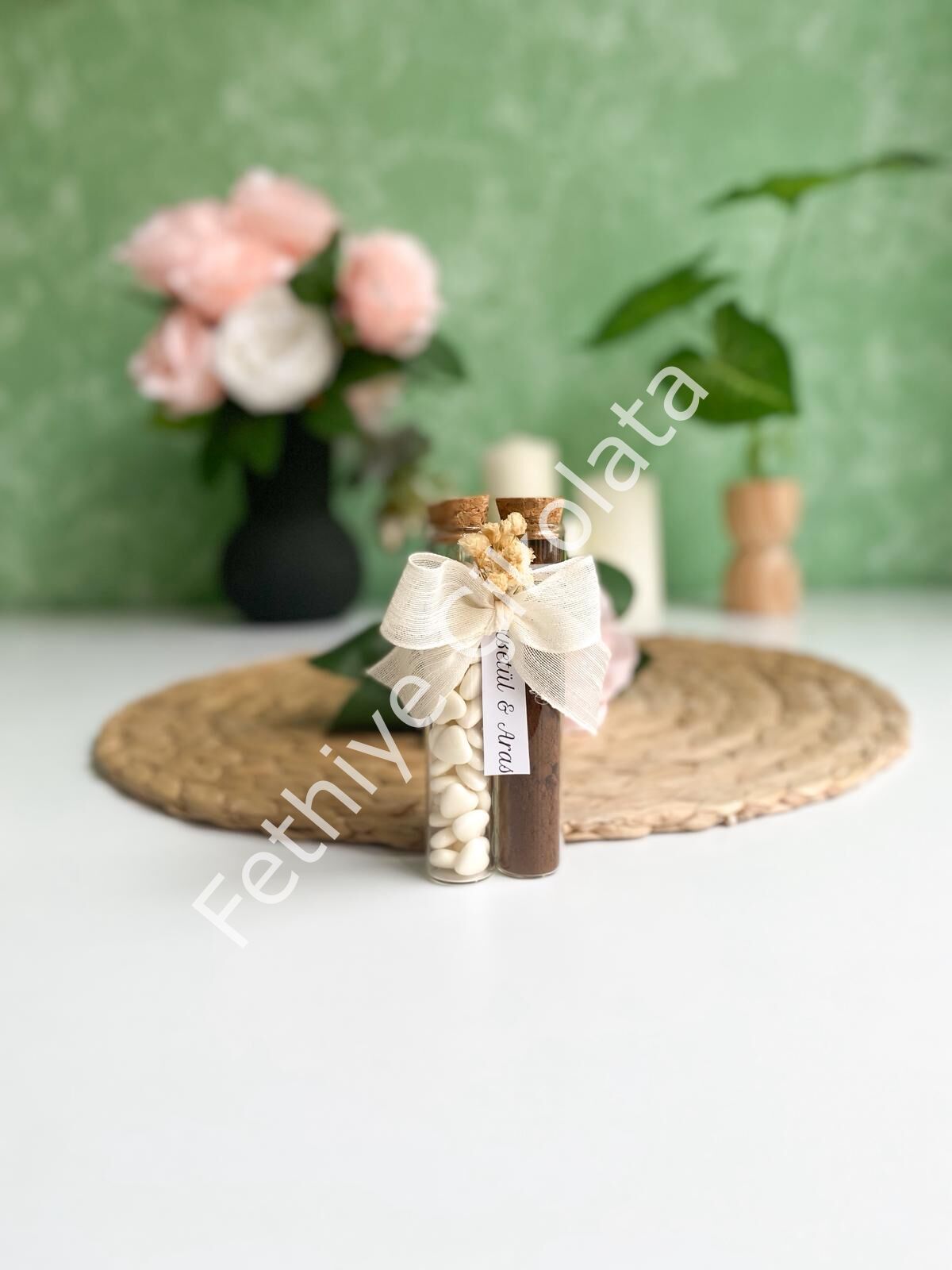 Türk Kahvesi & Kalpli Şeker Set