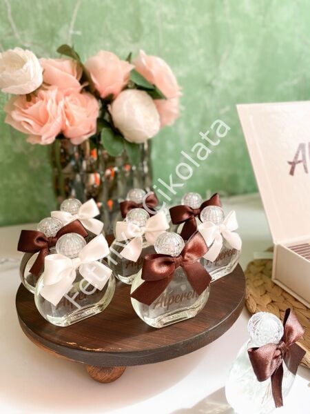 50 Ml Yuvarlak Cam Şişe Kolonya