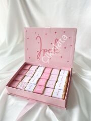 Mukavva Kurdeleli Dekoratif Çikolata Kutusu