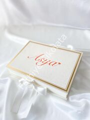 Mukavva Kurdeleli Dekoratif Çikolata Kutusu