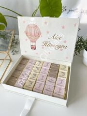 Mukavva Kurdeleli Dekoratif Çikolata Kutusu