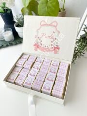 Mukavva Kurdeleli Dekoratif Çikolata Kutusu